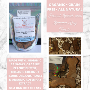 Peanut Butter & Bananas Dog Treats