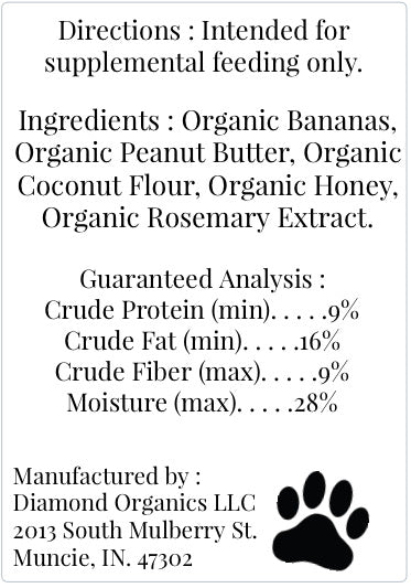 Peanut Butter & Bananas Dog Treats