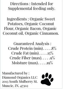 Sweet Potato & Bacon Dog Treats
