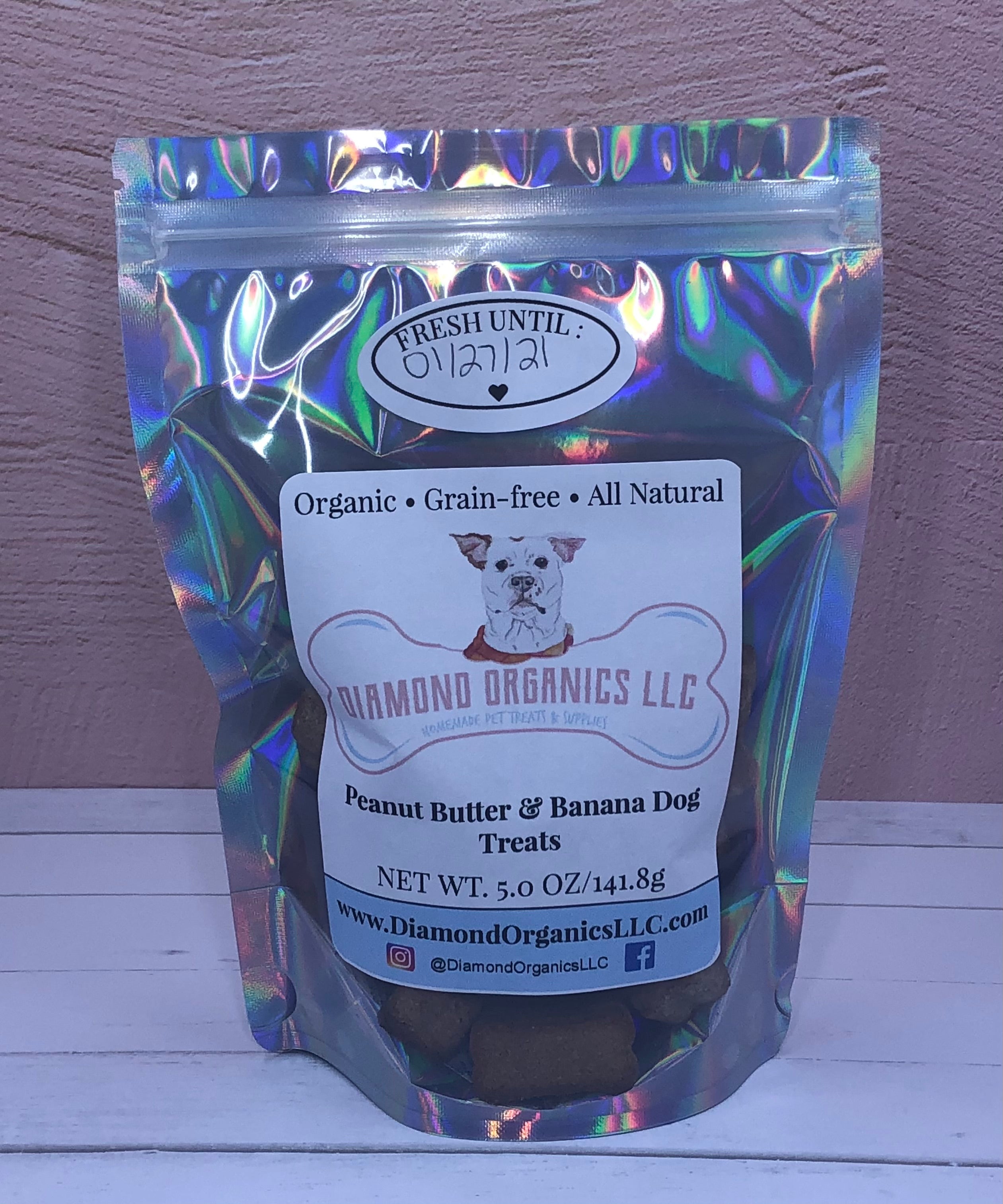 Peanut Butter & Bananas Dog Treats
